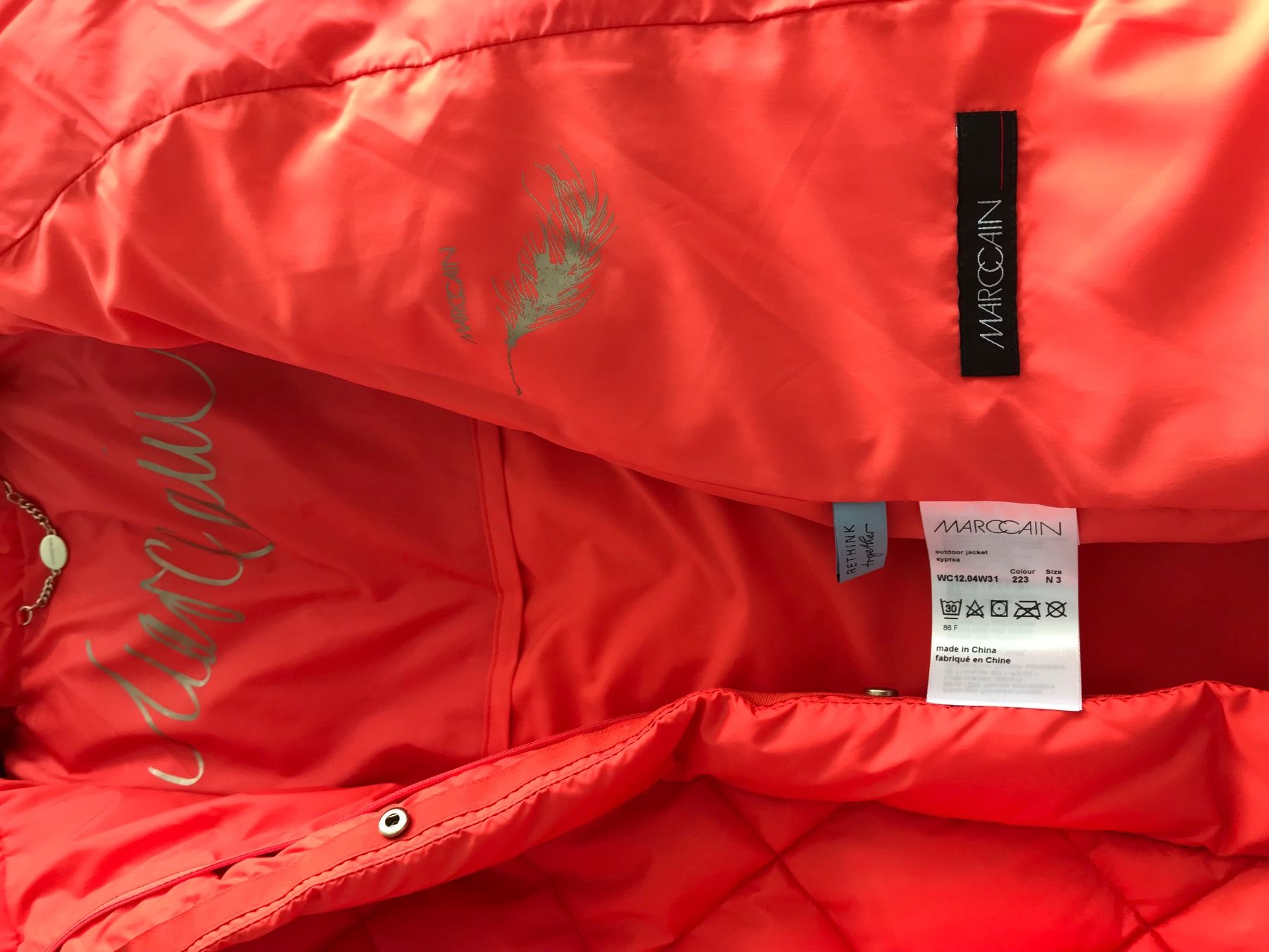 Marc Cain Giacche: Marc Cain Daunenjacke, orange, Gr. 3 – Usato da Niederteufen venduto da mix18 4