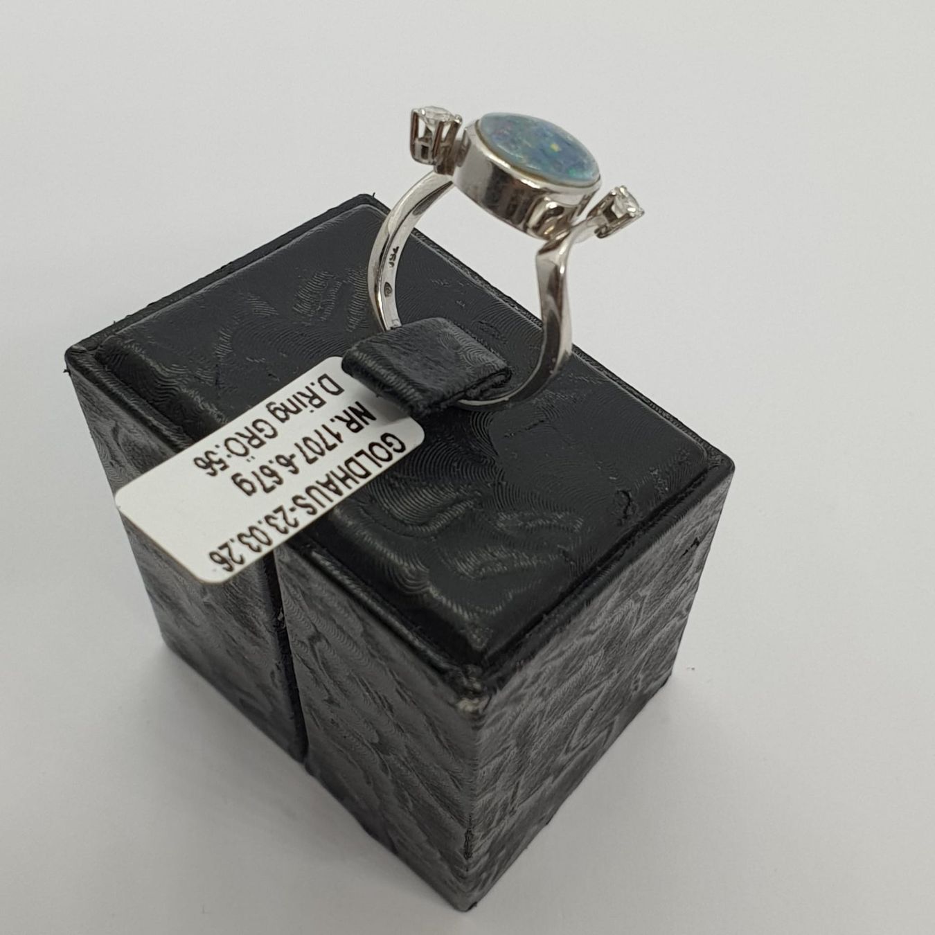 Anelli: Echt 18K Gold - Opal, Brilliant Ring – Usato da Luzern venduto da Goldhaus-Luzern 2