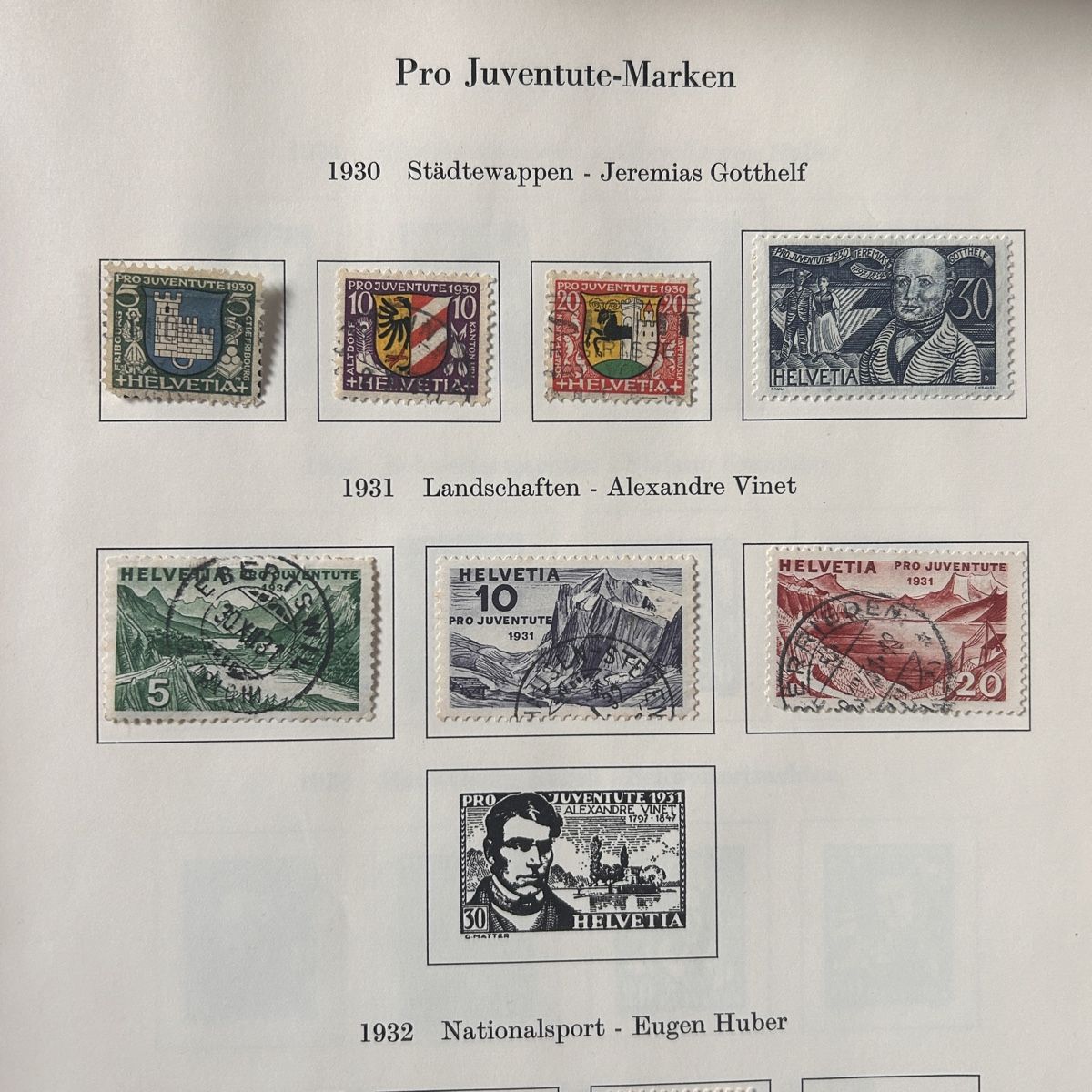Tutti i francobolli: Alte Schweizer Briefmarken ab 1913 – Usato da Laufen venduto da belleskulptur 2