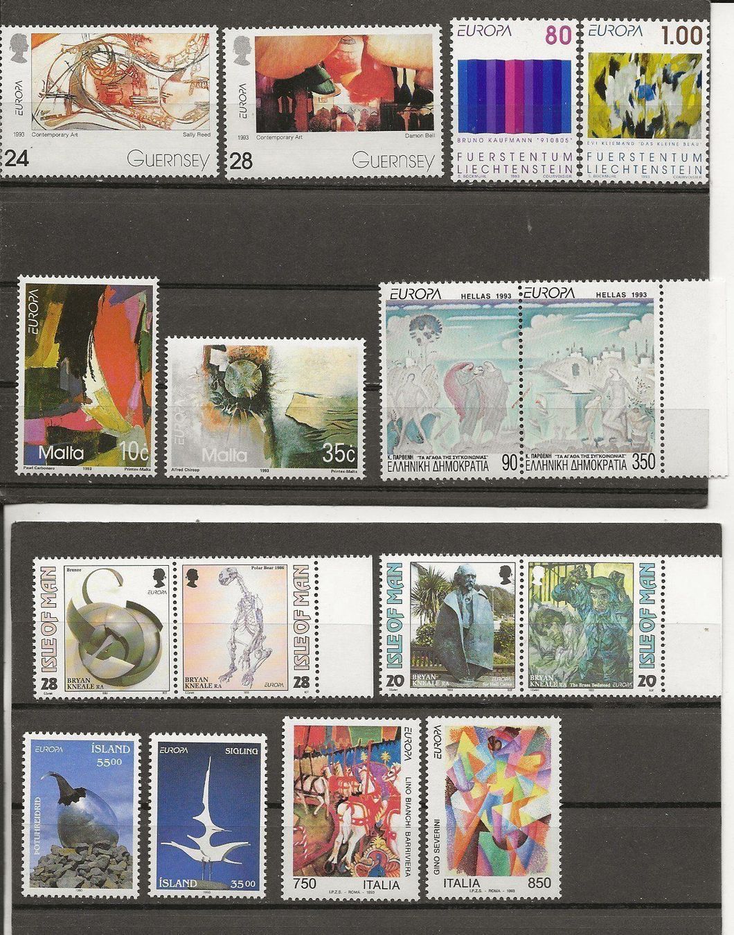 Tutti i francobolli: Europa Tous les pays 1993 ** – Nuovo (secondo la descrizione) da Sion venduto da PierreP01 2