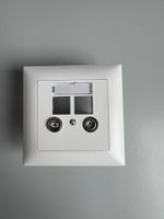 Edizio Due colore EASYNET UP-Multimediadose für 2×RJ45