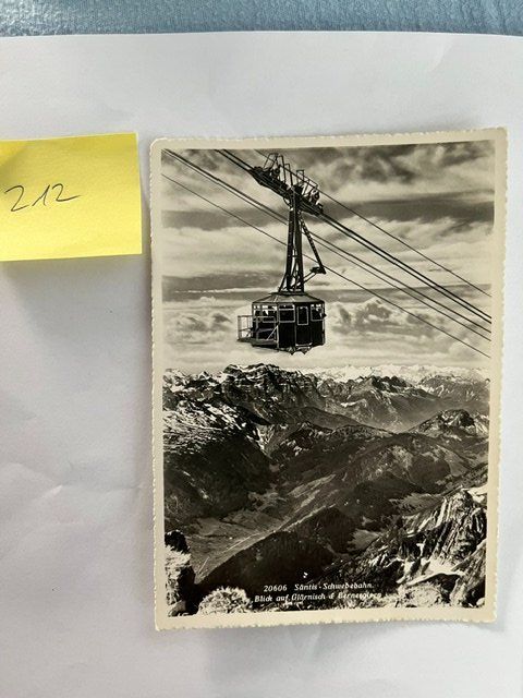 Cartes postales: Ansichtskarte Sántis Schwebebahn; 1955 – D'occasion à Niederwil AG par dahu75