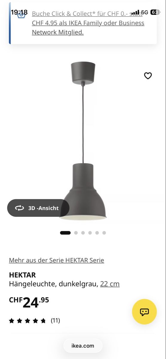 Ikea Lampadari & plafoniere: Deckenlampe Ikea Hektar – Usato da Winterthur venduto da Kingori 2