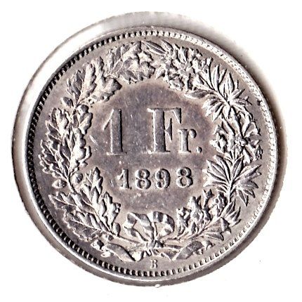 Tutti le monete: 1 FRANKEN 1898 SILBER SELTEN TOP !!! – Nuovo (secondo la descrizione) da Aurigeno venduto da SCS