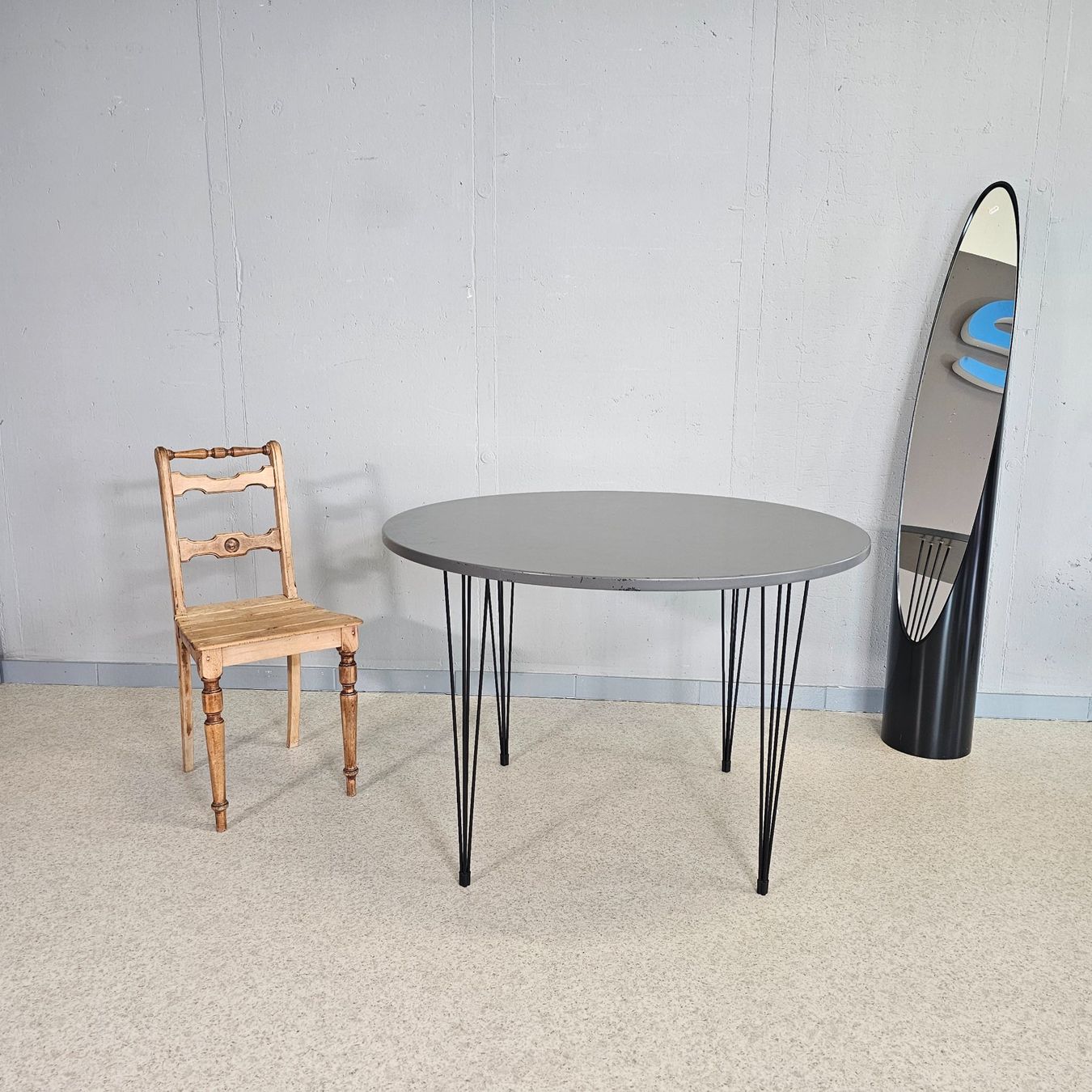Tavoli: Vintage Hairpin Table, Dining Table, Esstisch rund 110cm – Usato da Nottwil venduto da Wondewa-Shop 3