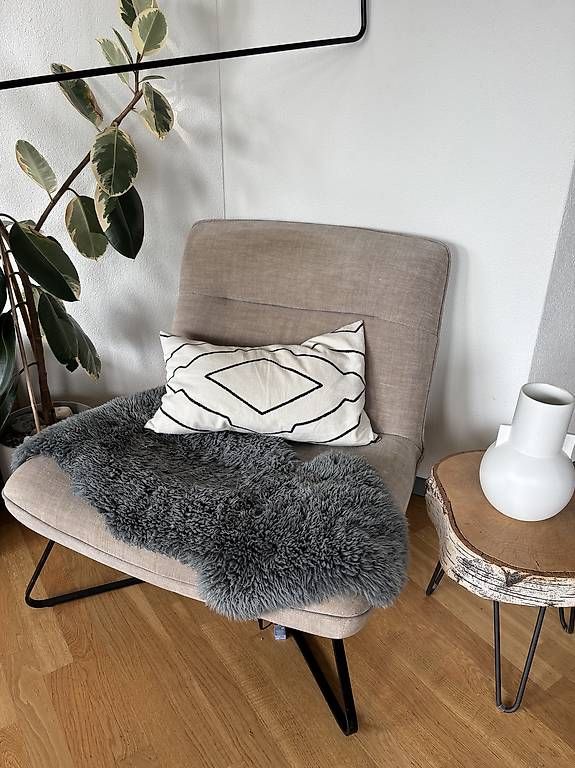 Sessel: Design Sessel Leinen AM.PM – Defekt aus Zürich von Kat029