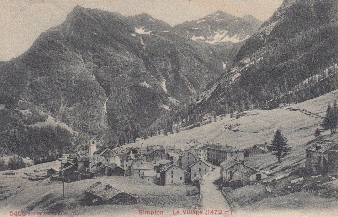 Cartoline postali: Simplon - Dorf  VS   -   4  diverse Karten – Usato da Brig venduto da Valcards54 2