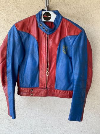Vintage Harro Motorrad Lederjacke