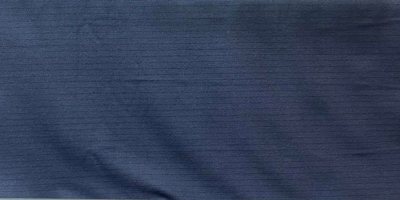 Stoffe: Tissu coton tissé bleu rayures noir – Neu und originalverpackt aus Préverenges von mam_629h