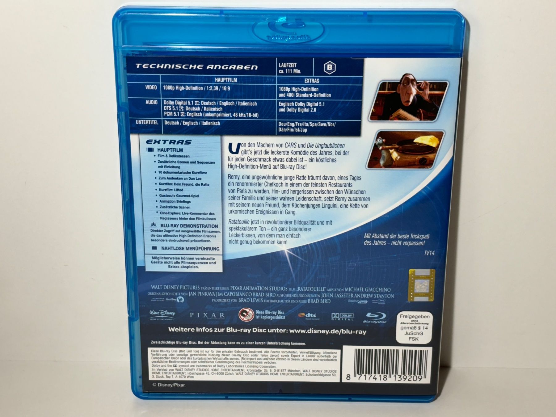 Alle DVDs: Ratatouille Blu Ray – Gebraucht aus Wilderswil von  1