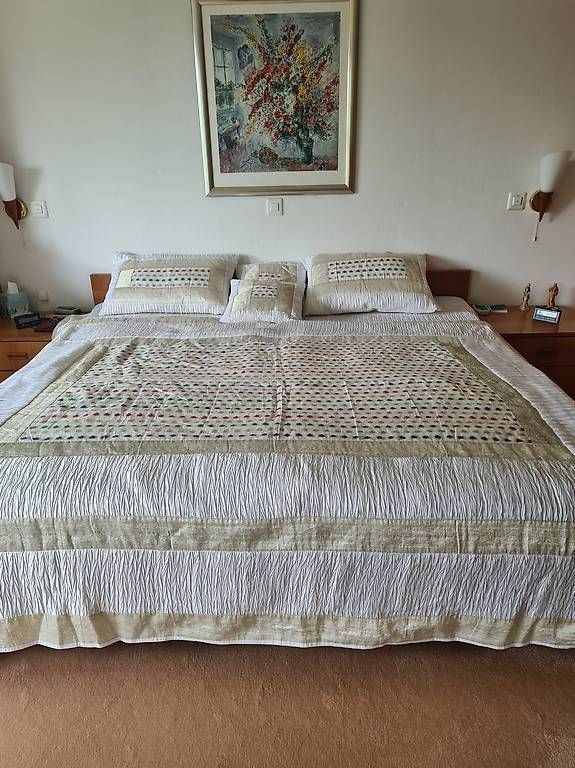 Coperte: Bettüberwurf mit 4 Kissenbezügen, Patchwork, Seide – Usato da Meilen venduto da ssdjkb 2