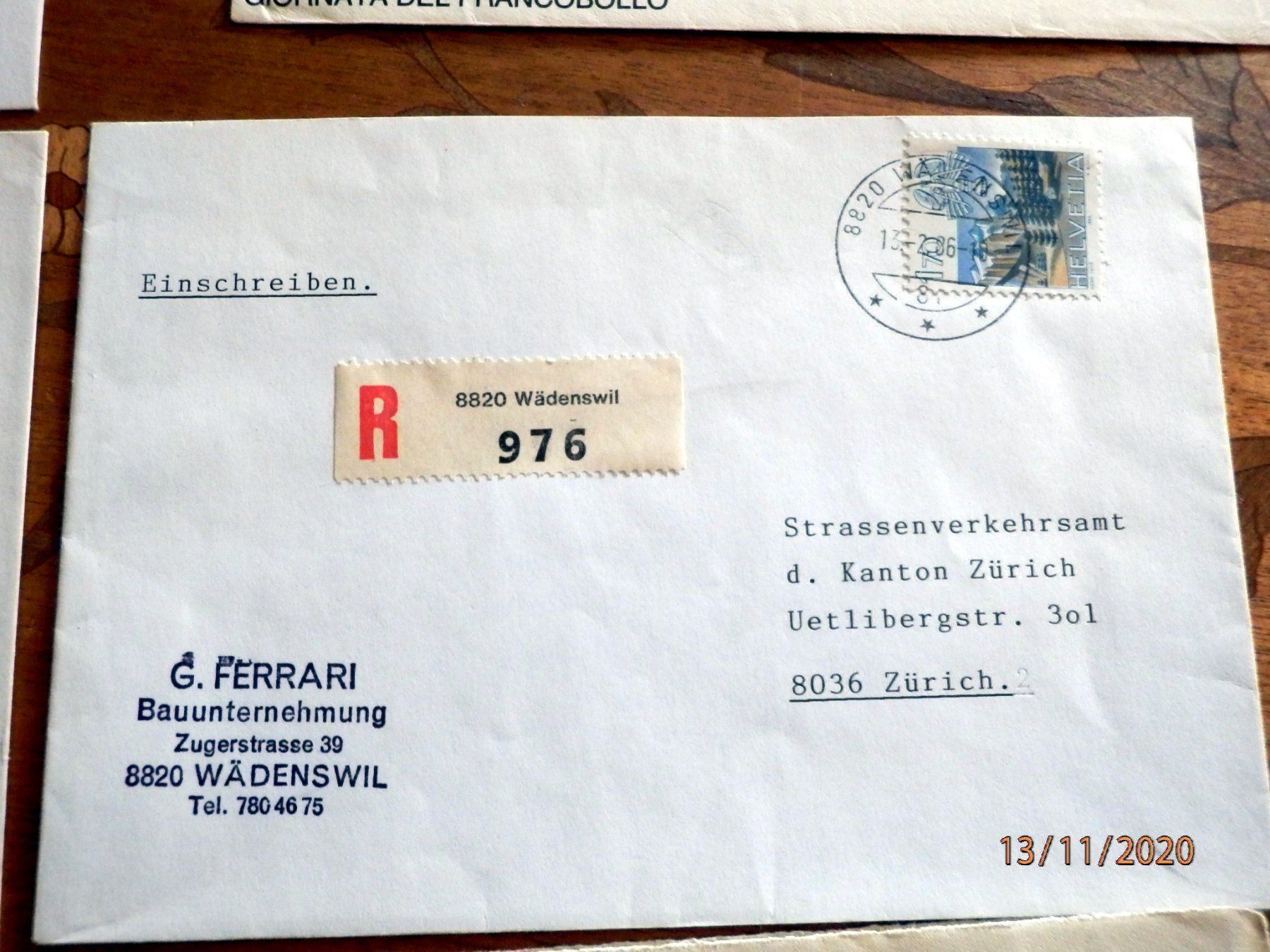 Tous les timbres: Bedarfsbriefe mit Sonderstempel – D'occasion à Ueberstorf par dinbau 4