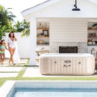 INTEX 6Pe Chevron Deluxe. Salzwasser-Sprudelspa NEU2025 TOP!