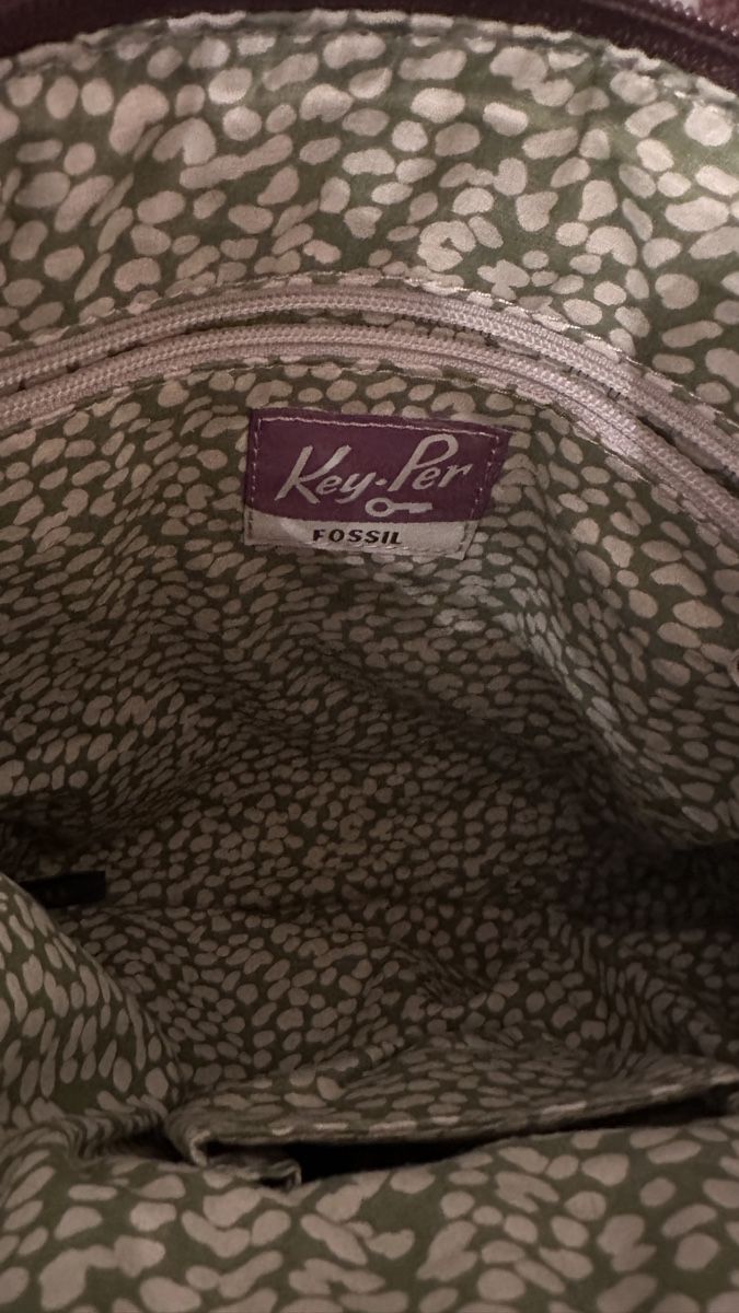Fossil Taschen für Damen: Fossil Umhängetasche gesteppt braun/schwarz – Gebraucht aus Zürich von Rammis 2