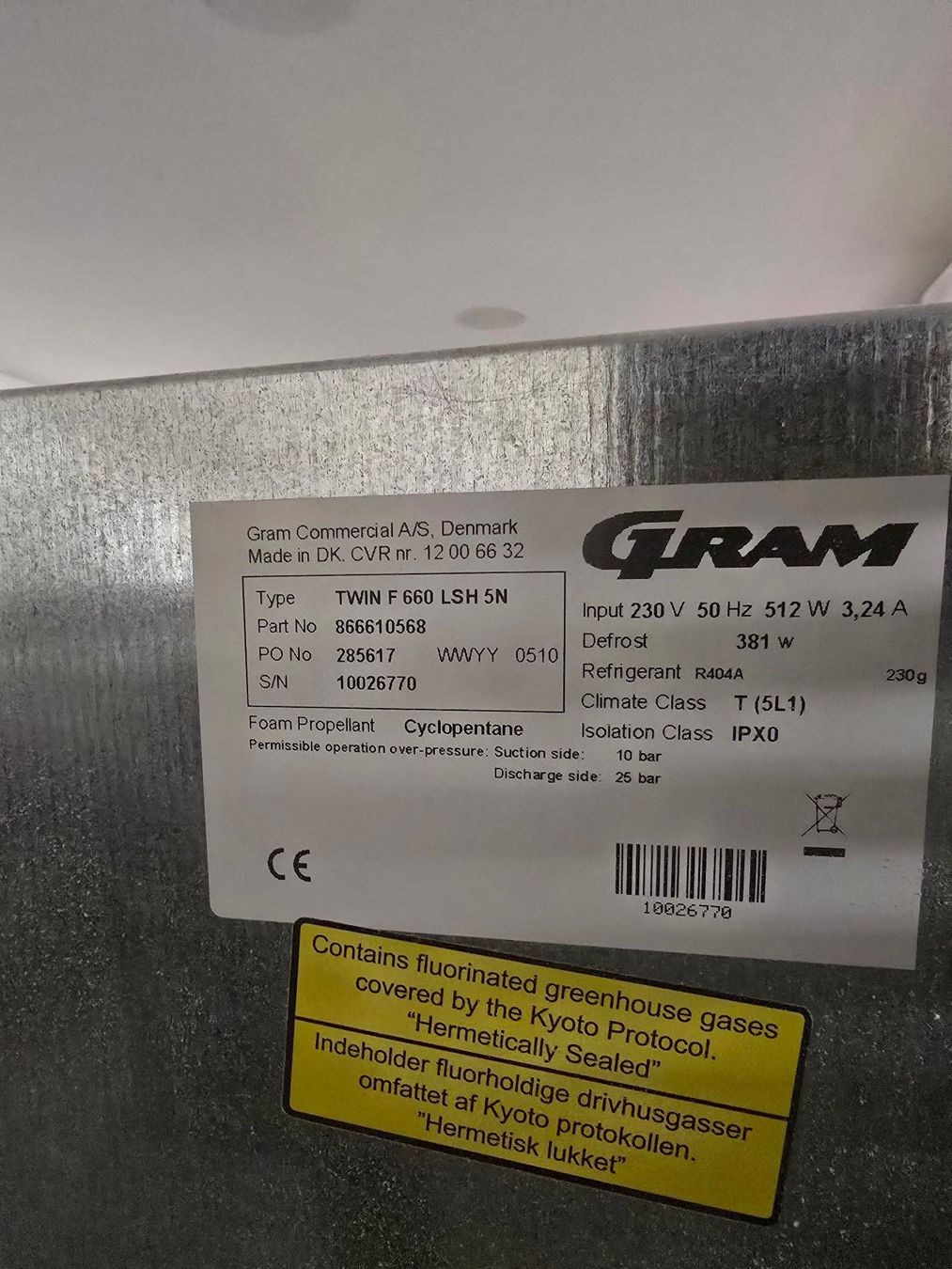Congelatori: GRAM Gastrotiefkühlschrank – Usato da Steinen venduto da seb_6m2c 2