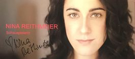 Nina Reithmeier Autogramm signiert Foto 10x21cm