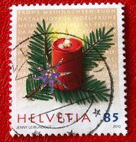 Nr.1373  Kerze 2010 mit Stempel   
