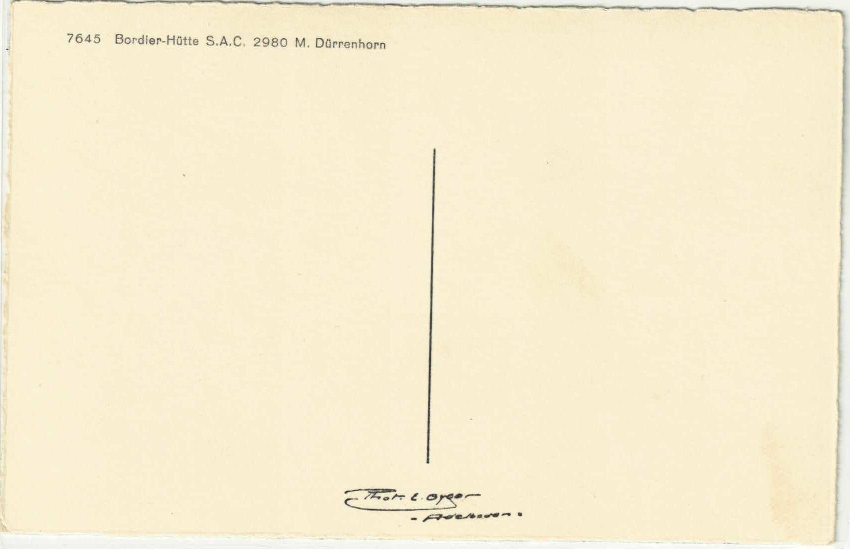 Cartoline postali: Bordier-Hütte S.A.C. - Photo: E. Gyger – Usato da Ettingen venduto da Kartenplanet 1