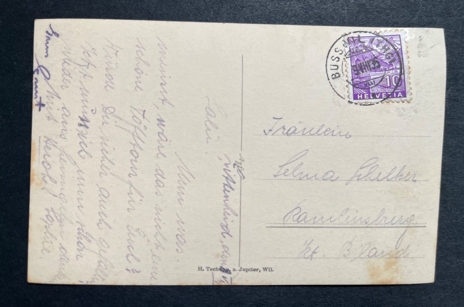 Ansichtskarten: Littenheid, Ansicht, Stempel Busswil TG, 1935 – Gebraucht aus Ostermundigen von DaxKarten-75 1