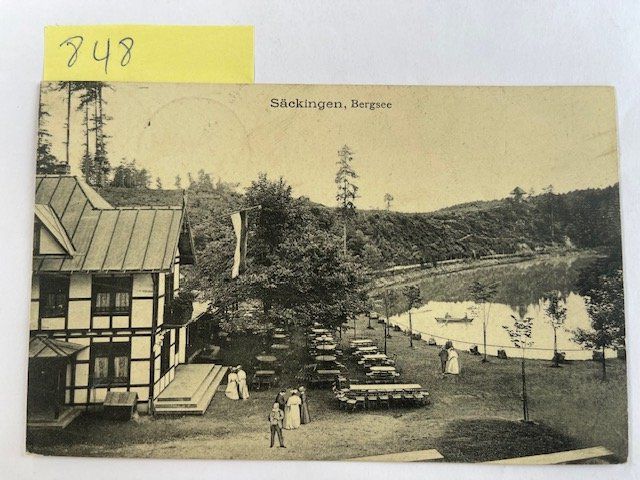 Ansichtskarten: alte Ansichtskarte Säckingen Bergsee, 1913 – Gebraucht aus Niederwil AG von dahu75