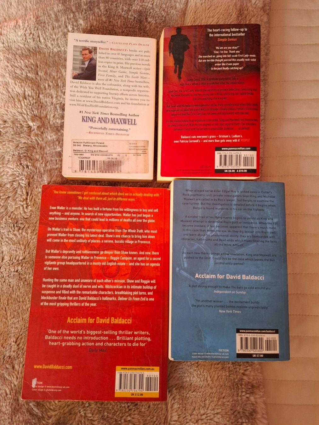 Libri: David Baldacci Thriller 8 Stk King & Maxwell John Pu english – Usato da Affoltern am Albis venduto da Sabinezc 1