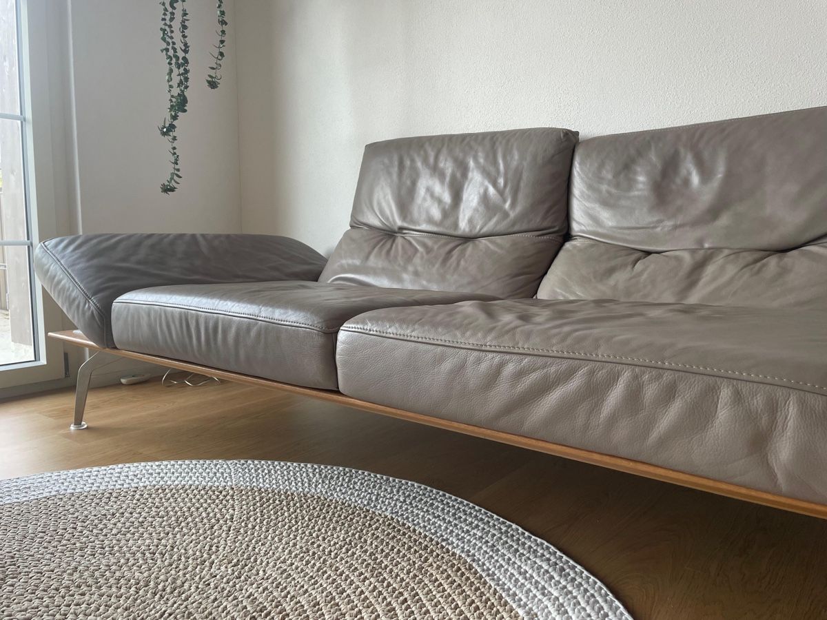 Divani: Elegante Leder Couch / Sofa der Marke Musterring – Usato da Frauenfeld venduto da Fubech 2