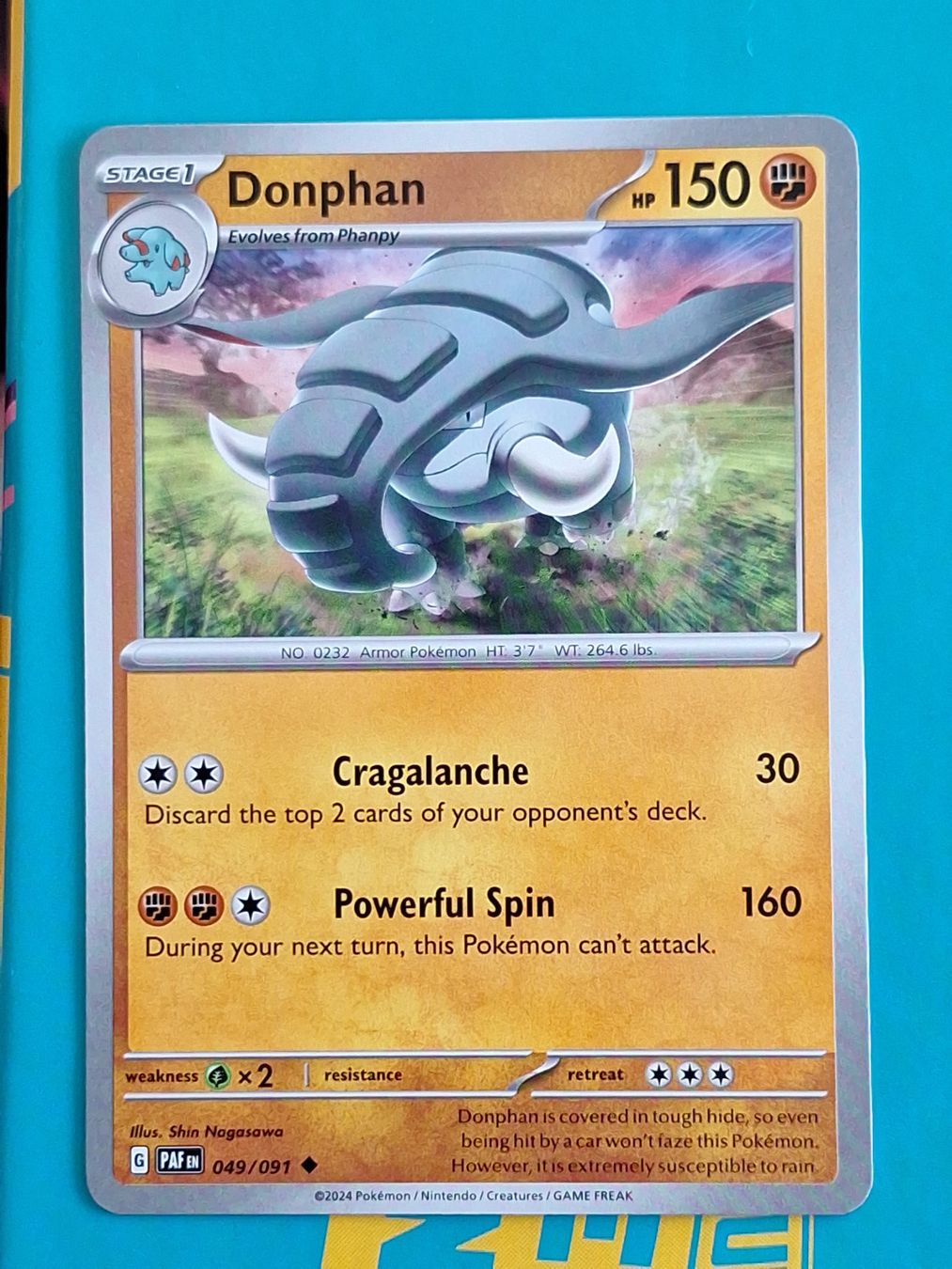 Pokémon Carte collezionabili: Donphan - Pokemon Paldean Fates – Usato da Altstätten SG venduto da GGsGameshop
