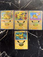 Pokémon Sammelkarten Pikachu Set 4 Karten guter Zustand