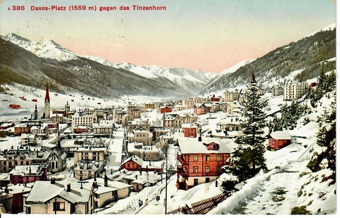 Cartoline postali: Davos Platz 1912 – Usato da Hochdorf venduto da Ziegel-16