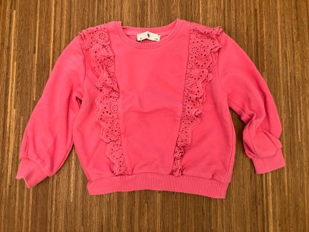 Pinkes Sweatshirt Gr. 98 mit Spitze, C&A 🛍️