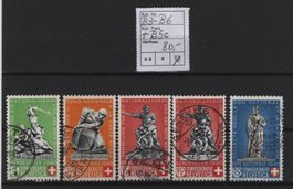 Serie 1940 Pro Patria gestempelt mit B5c Kat. 80.-