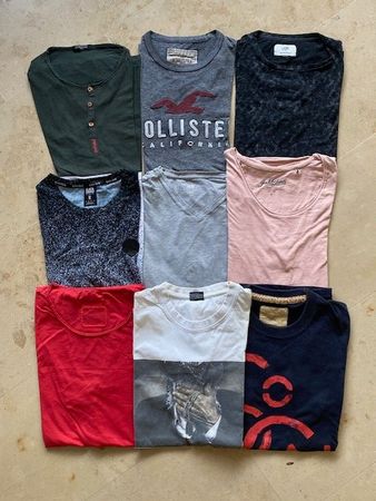 Kleiderpaket Herren 10 Kleidungsstücken, T-Shirts Gr. M&L