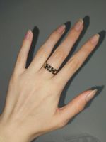 Elegante Vintage Panzerkette Ring