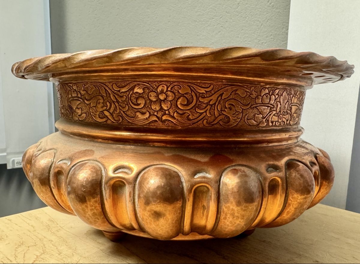 Blumentöpfe: Wunderschönes, antikes Kupfergefäss Blumentopf Übertopf – Gebraucht aus Rothrist von Luckywinner 8
