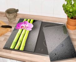 Herdabdeckplatte 2-teilig - je 30x52cm