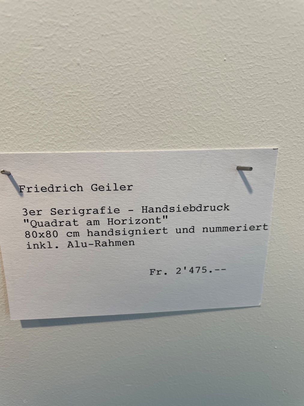 Grafica & Litografie: Friedrich Geiler – Usato da Birmensdorf ZH venduto da Tomaso83 2