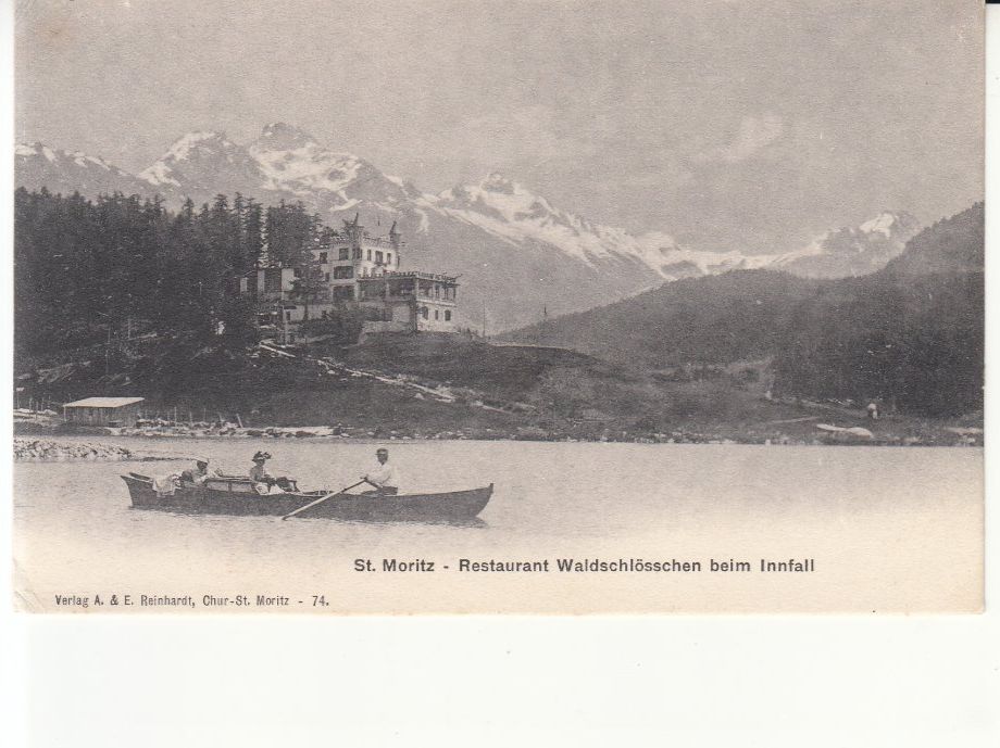 Cartoline postali: St. Moritz Waldschlösschen ca. 1905 – Usato da Bürglen TG venduto da StampGraf