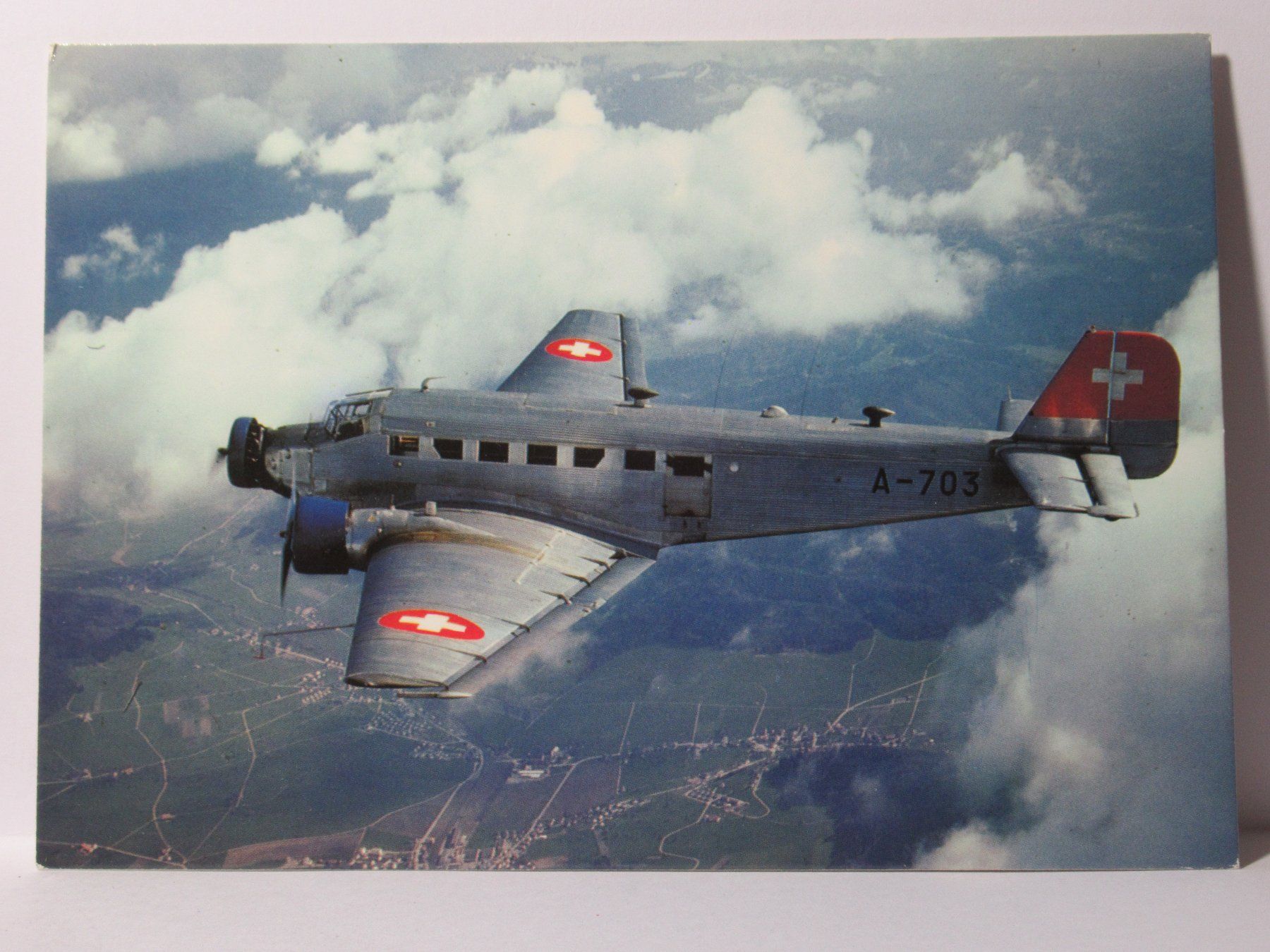 Ansichtskarten: Flugzeug , JU - 52 – Neu (gemäss Beschreibung) aus Grenchen von Bluemchen1900