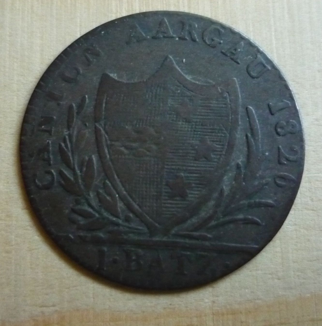 Tutti le monete: Aargau 1 Batz 1826, ss – Usato da Rieden SG venduto da Sammelfreund