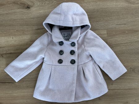 Mädchen Mantel rosa Grösse 92 mit Kapuze neuwertig