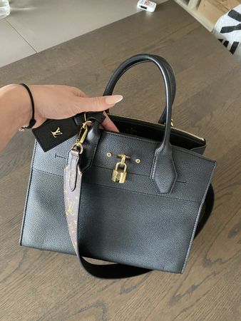 Louis Vuitton City Steamer, Leder schwarz neuwertig