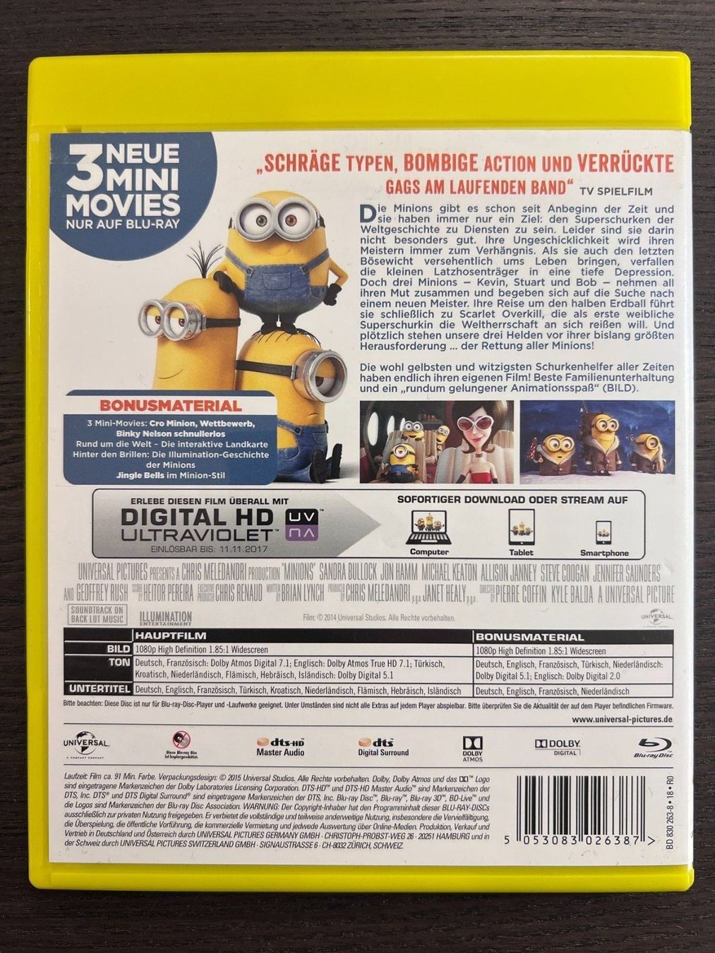 Alle DVDs: Minions - Wie alles begann – Gebraucht aus Zürich von Blu-ray_ZH 1