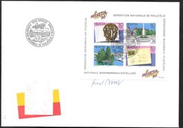Sonderbrief Block W72 Genève 1990 Unterschrift Bauer