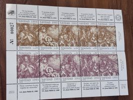 Venezuela Briefmarken-Block Navidad 1993, Top Zustand!