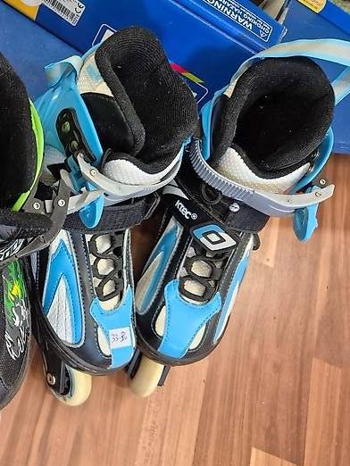 Pattini in linea & Pattini a rotelle: 1 Paar Rollerblades Inlineskates 33-36 – Usato da Schwarzenburg venduto da Flamingo07