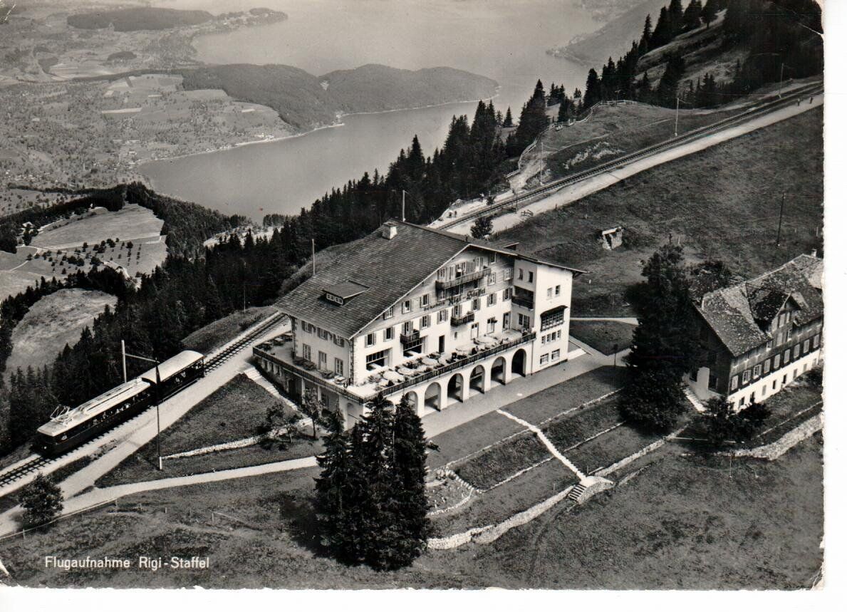 Cartoline postali: Flugaufnahme Rigi - Staffel – Usato da Wolhusen venduto da Curver9