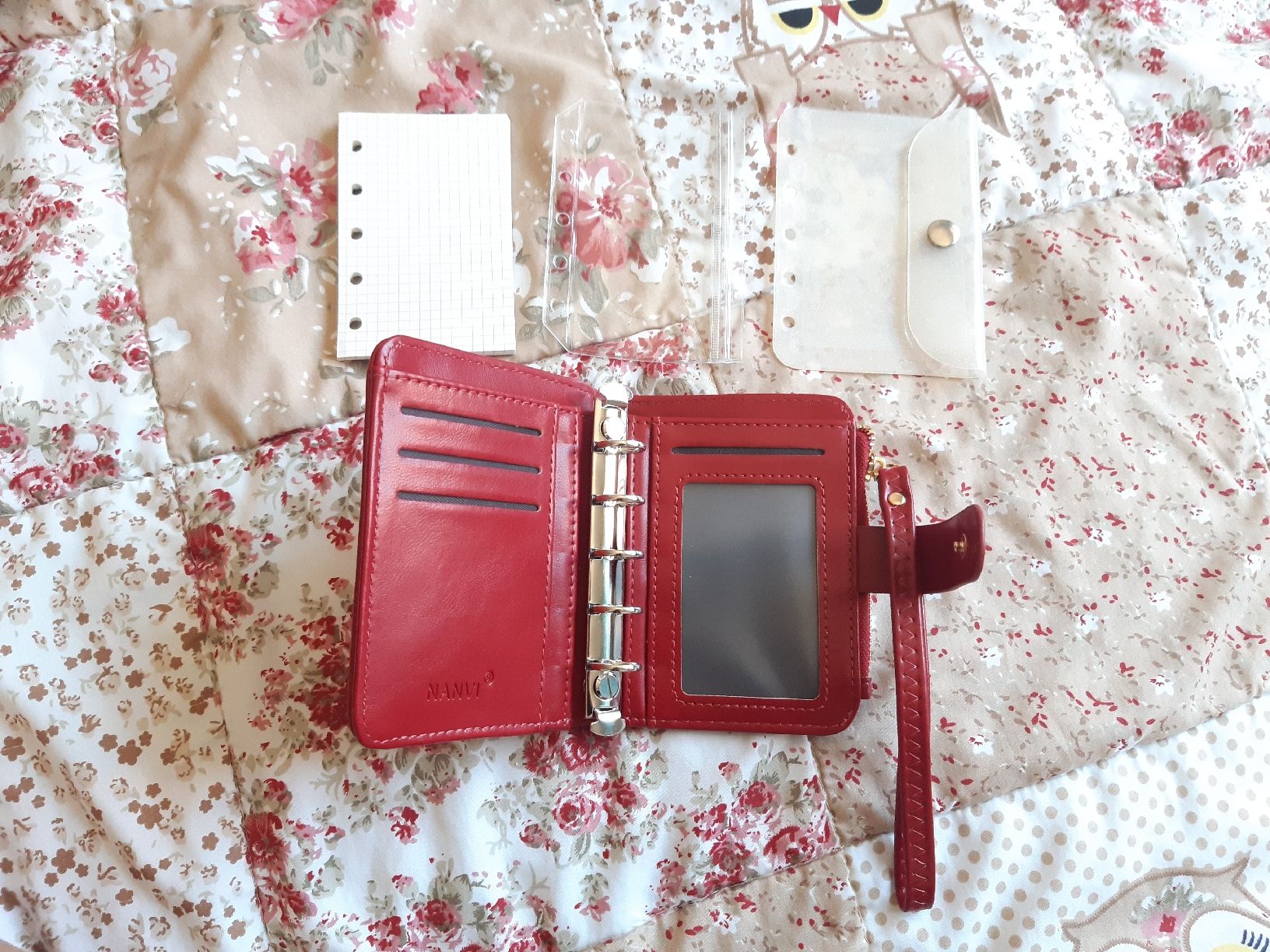 Brieftaschen: Mini 5-Ring Planner Rot – Neu (gemäss Beschreibung) aus Winterthur von Je. 2