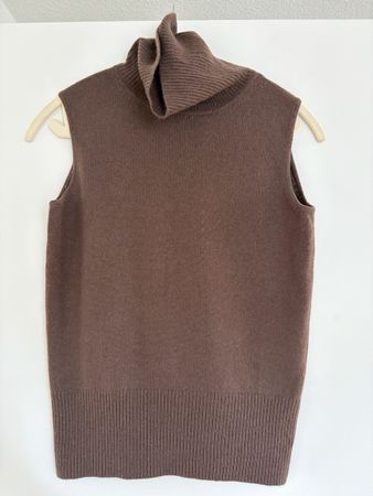 100% Kaschmir Rollkragenweste Grösse S/M