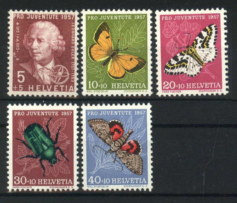 Tutti i francobolli: Pro Juventute 1957, postfrisch, ** (2) – Usato da Willisau venduto da Vollstempel