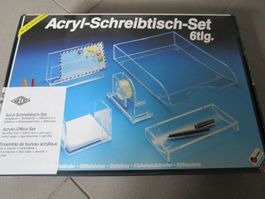 Acryl Schreibtisch Set mit 6 Teilen - Neuware - Schreibset